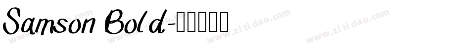Samson Bold字体转换